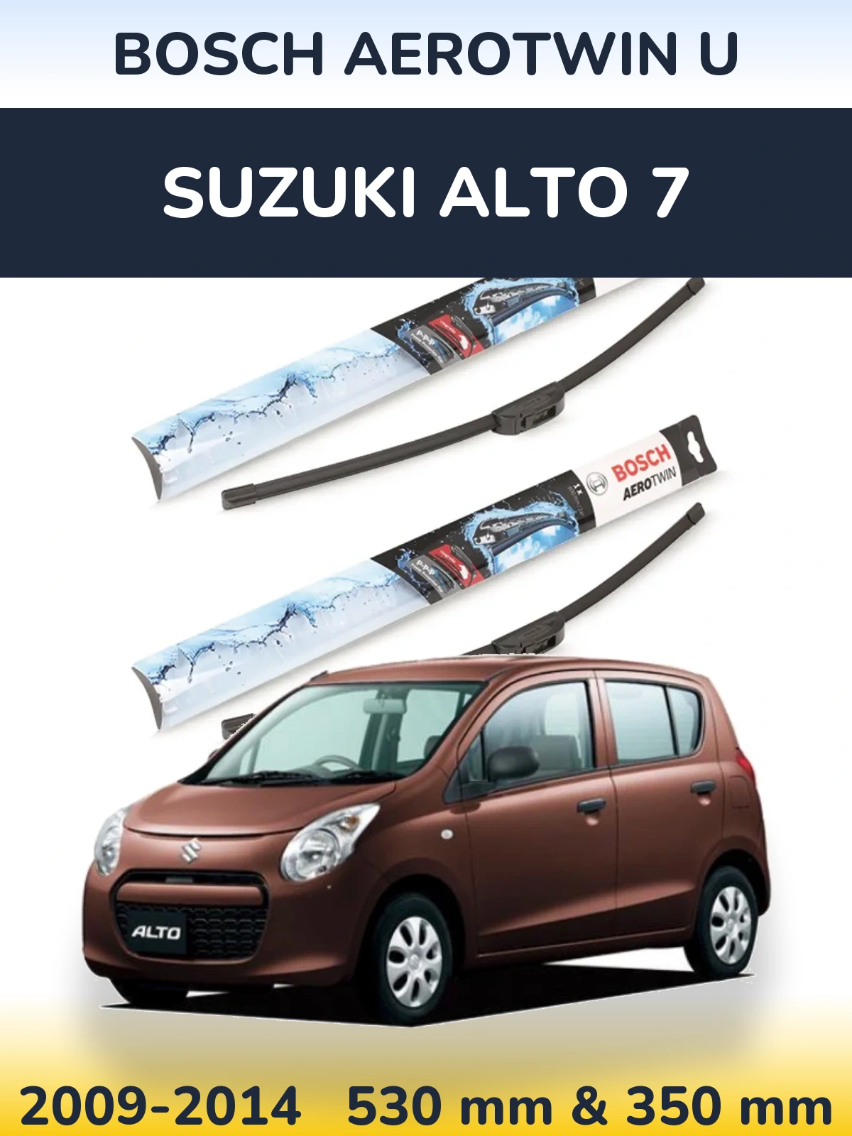 Ștergătoare BOSCH AeroTwin U pentru Suzuki Alto 7