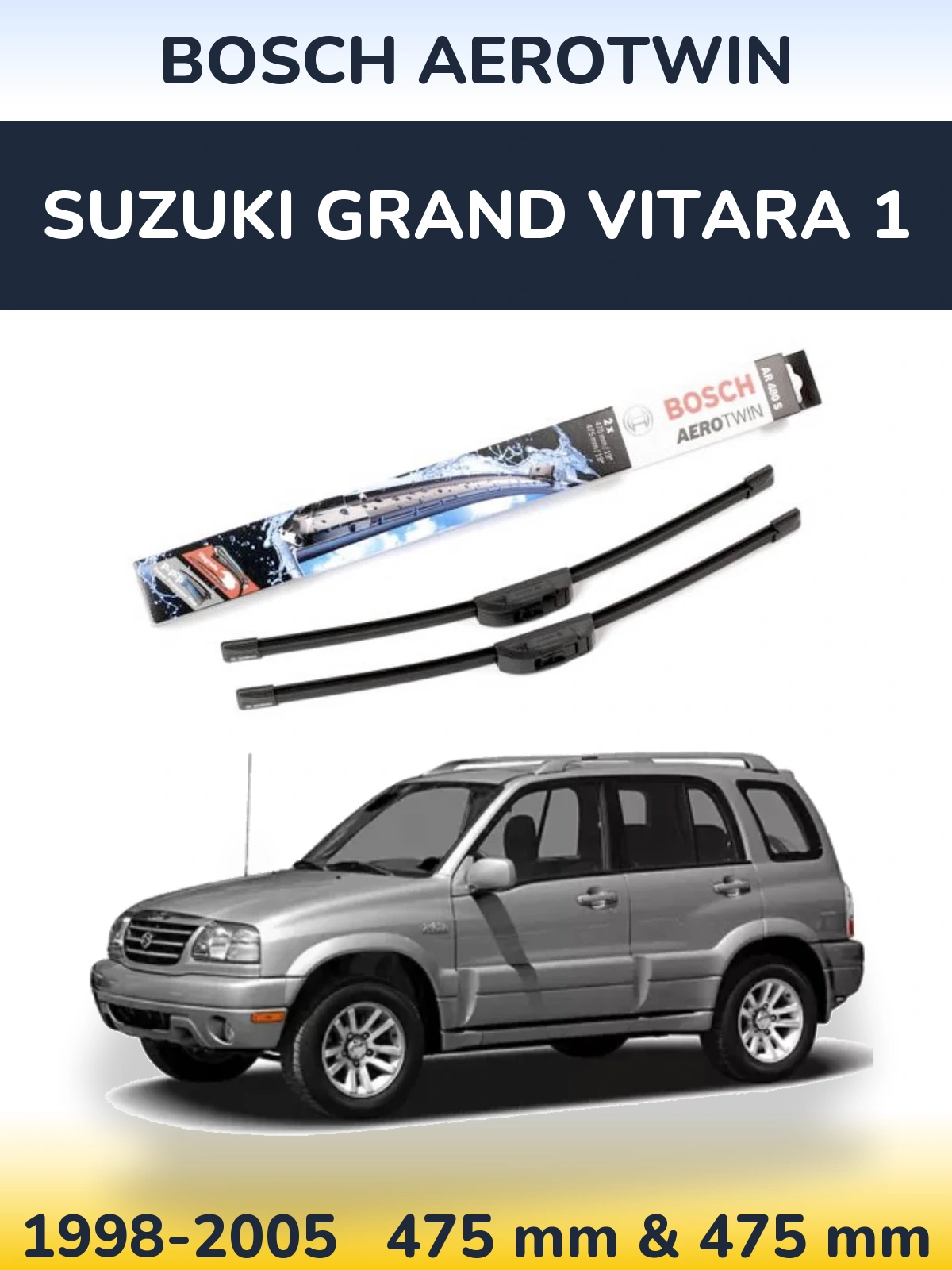 Ștergătoare BOSCH AeroTwin pentru Suzuki Grand Vitara 1