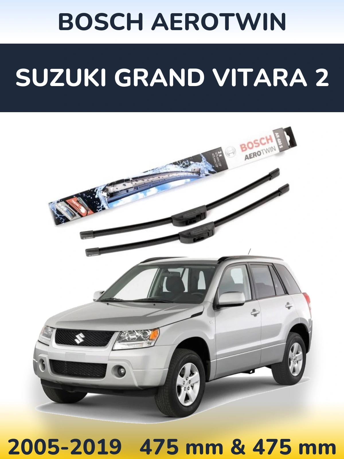 Ștergătoare BOSCH AeroTwin pentru Suzuki Grand Vitara 2