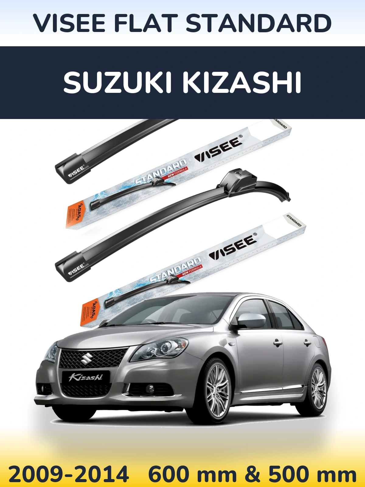 Ștergătoare VISEE FLAT STANDARD pentru Suzuki Kizashi