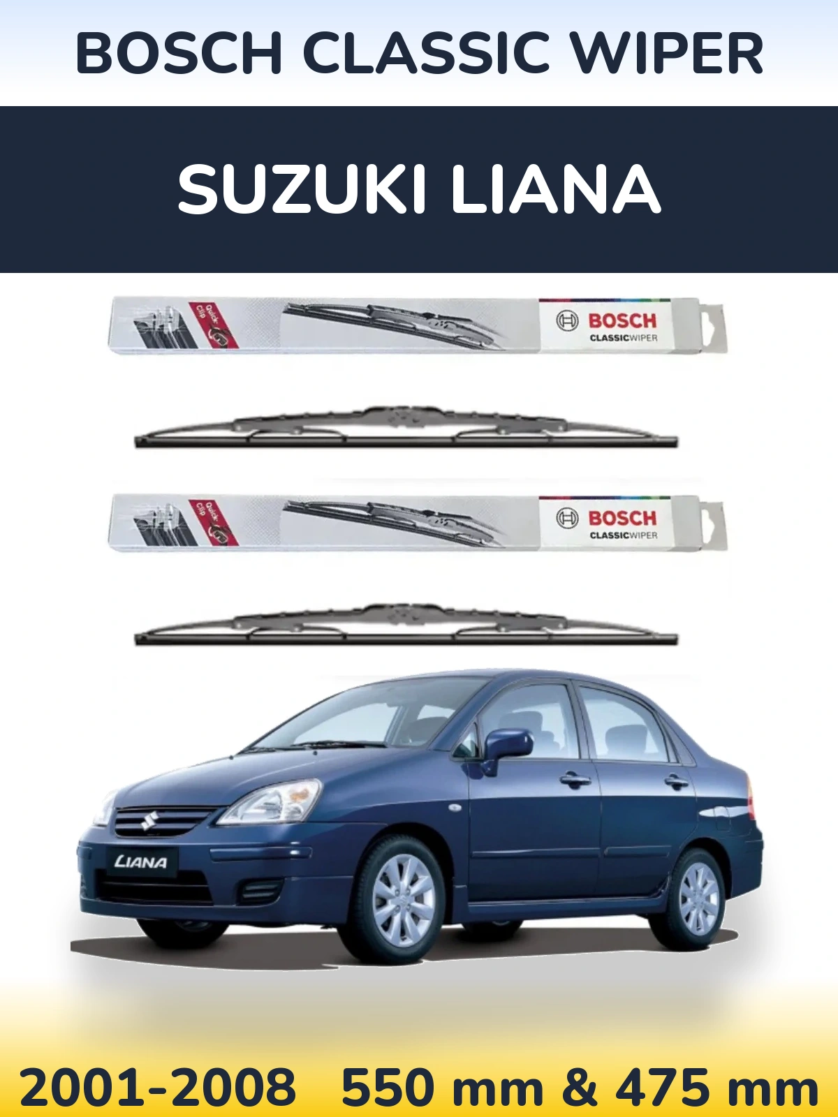Ștergătoare BOSCH Classic Wiper pentru Suzuki Liana