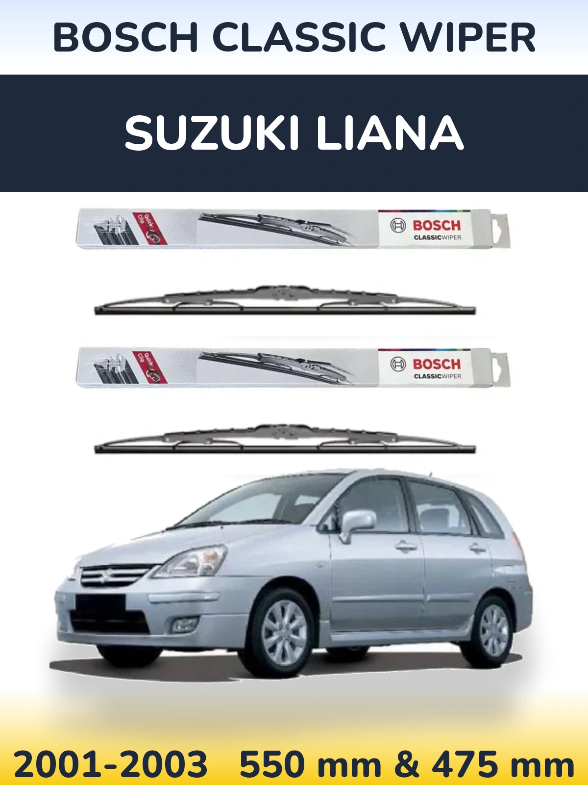 Ștergătoare BOSCH Classic Wiper pentru Suzuki Liana