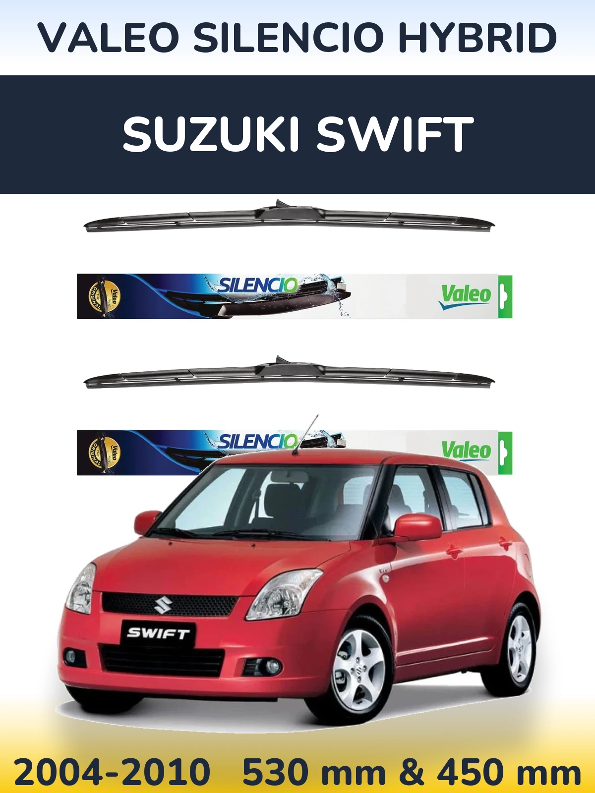 Ștergătoare Valeo Silencio Hybrid pentru Suzuki Swift