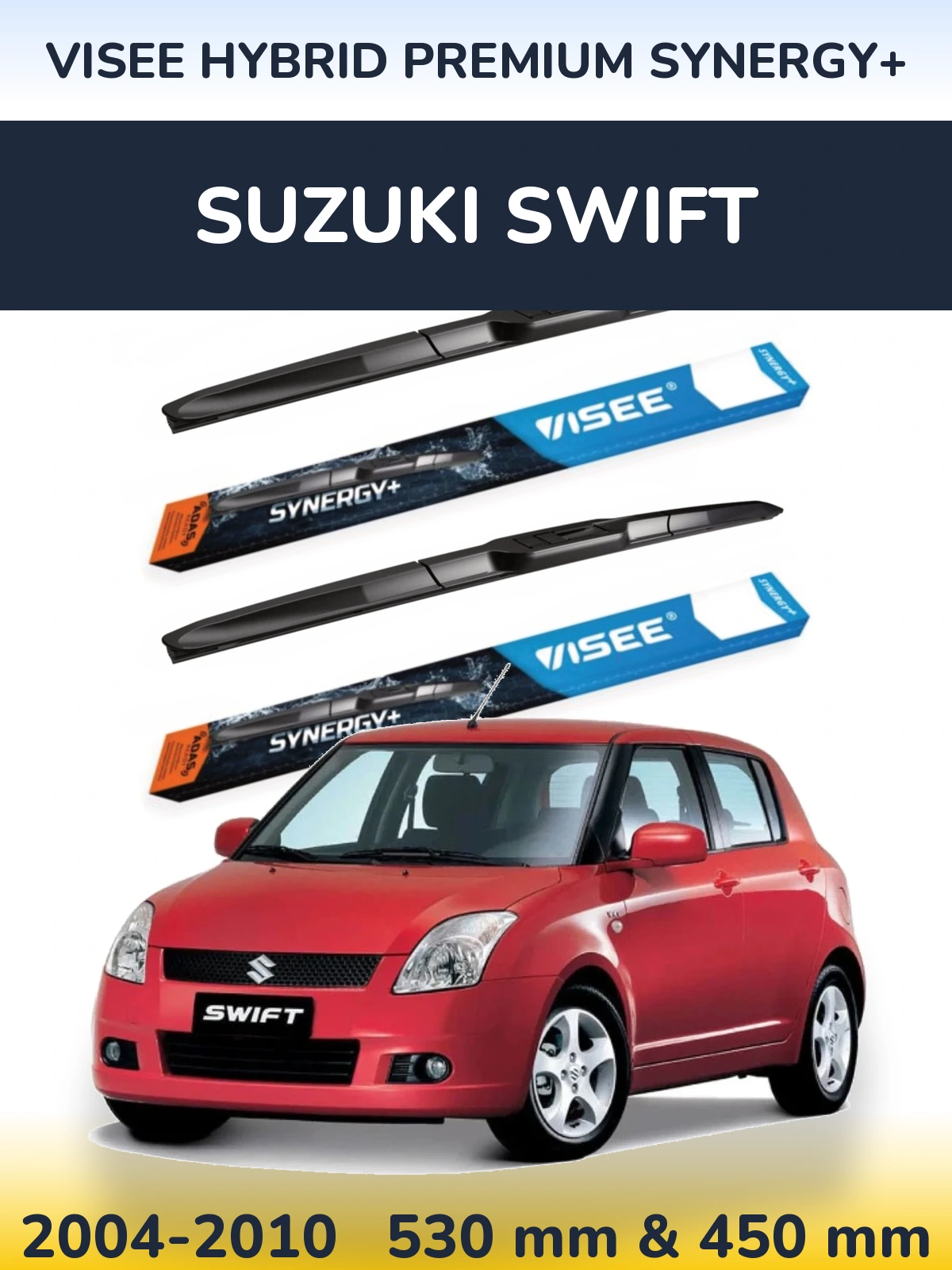 Ștergătoare VISEE HYBRID PREMIUM SYNERGY+ pentru Suzuki Swift