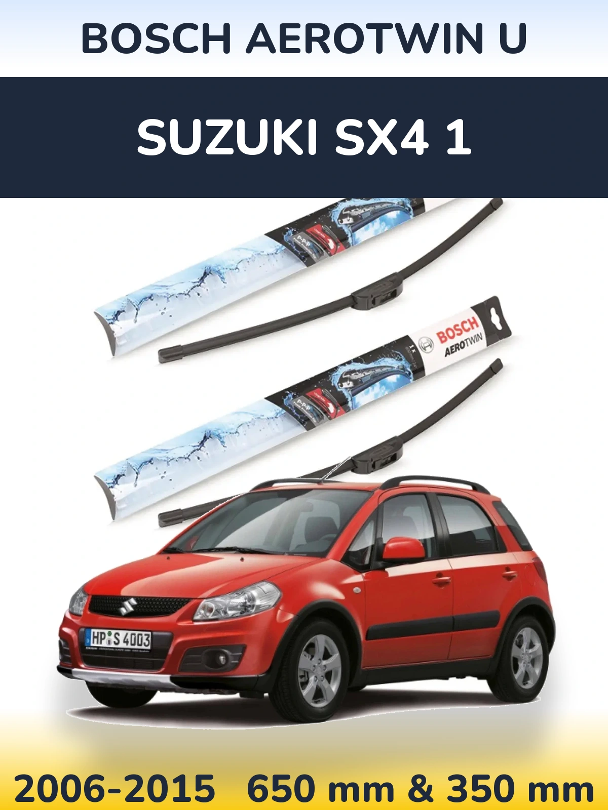 Ștergătoare BOSCH AeroTwin U pentru Suzuki SX4 1