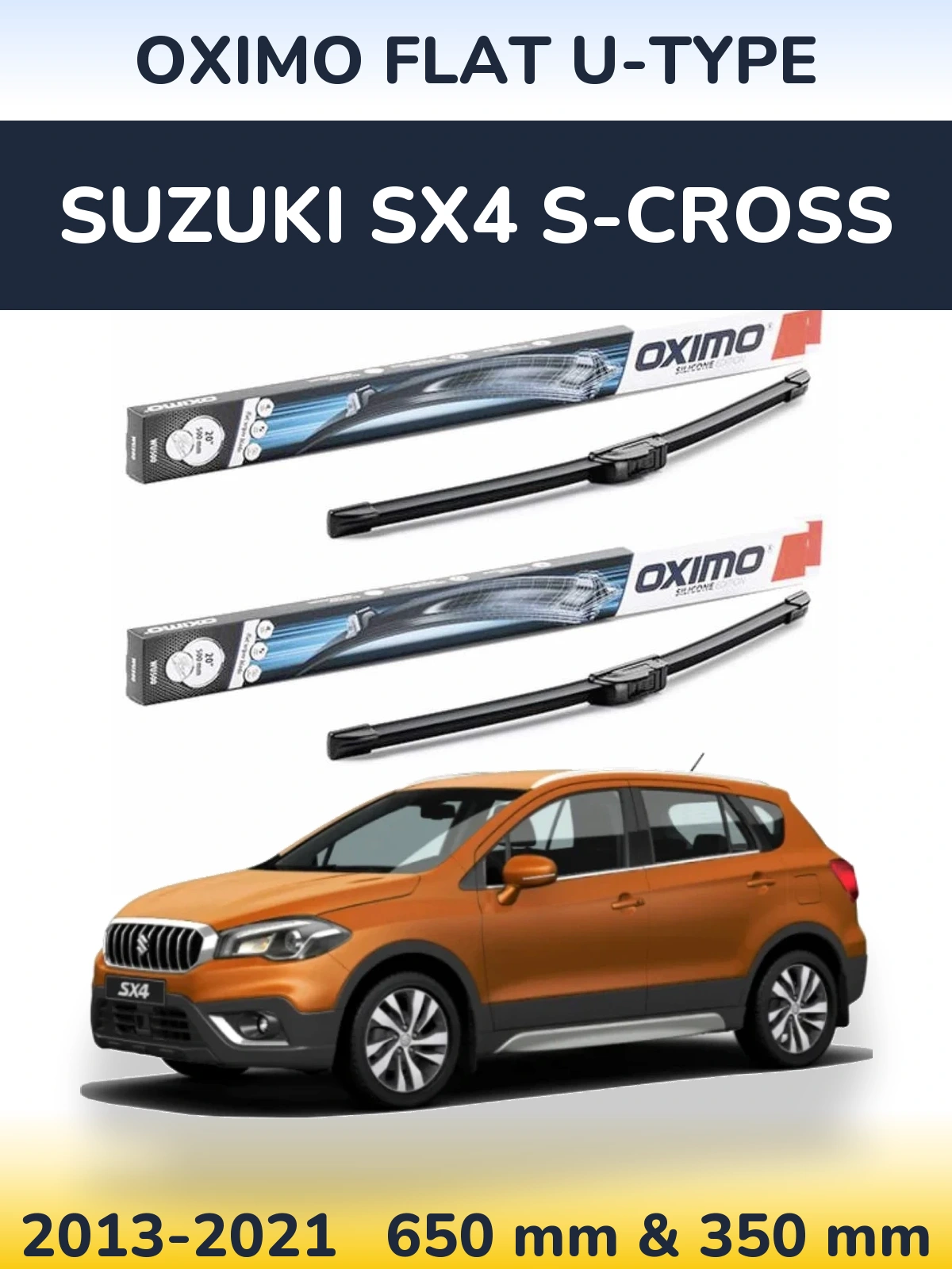 Ștergătoare Oximo Flat U-type pentru Suzuki SX4 S-Cross