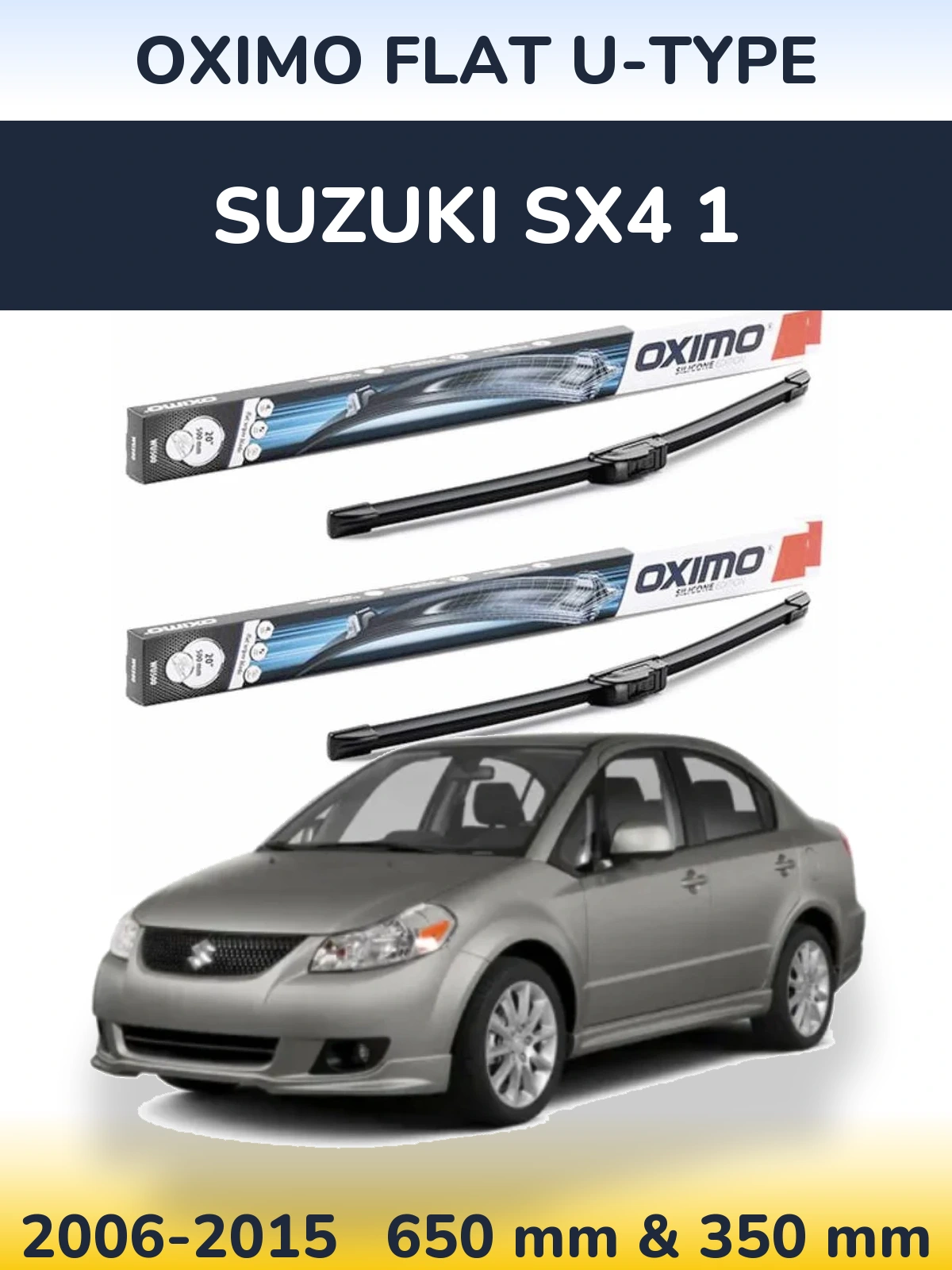 Ștergătoare Oximo Flat U-type pentru Suzuki SX4 1