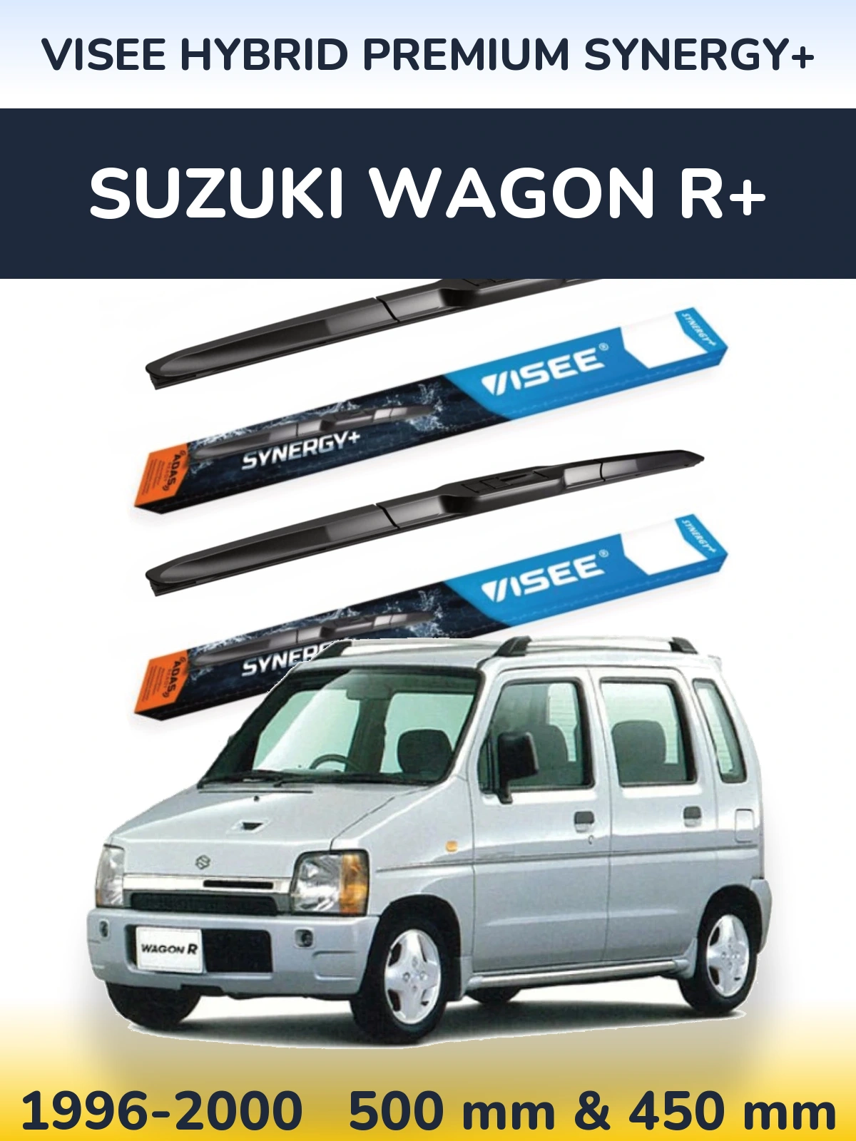 Ștergătoare VISEE HYBRID PREMIUM SYNERGY+ pentru Suzuki Wagon R+