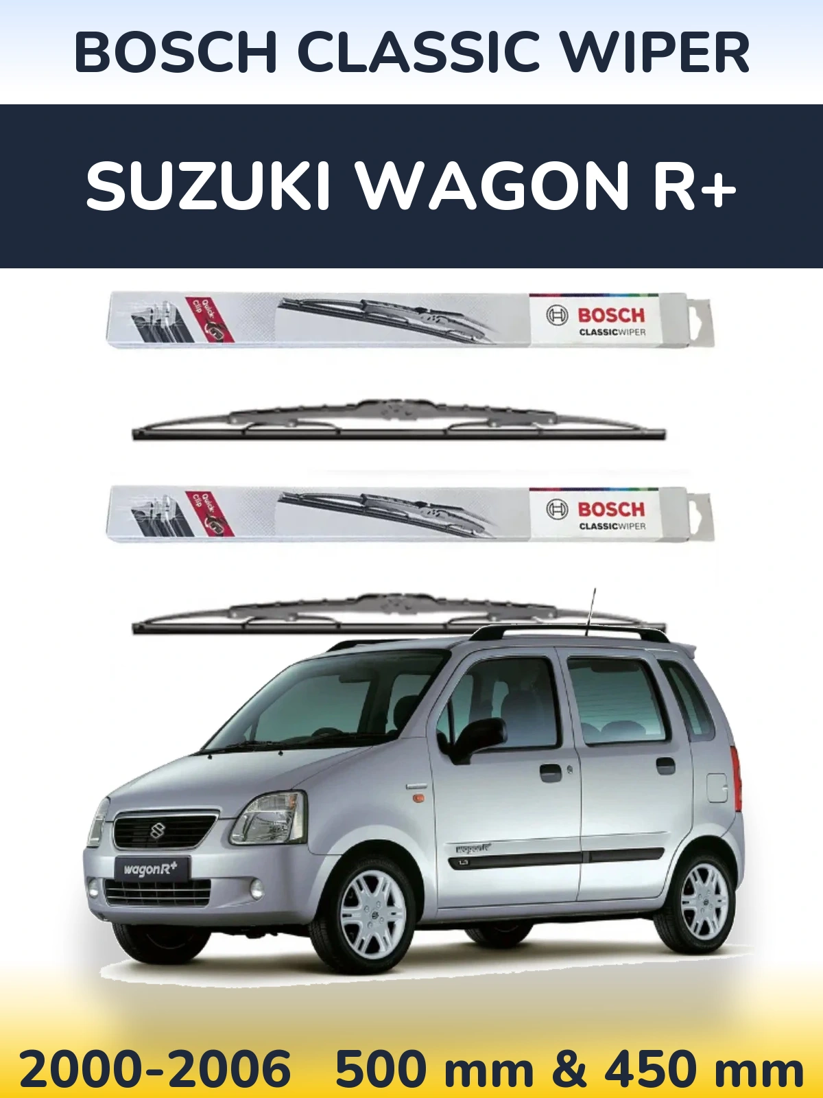 Ștergătoare BOSCH Classic Wiper pentru Suzuki Wagon R+