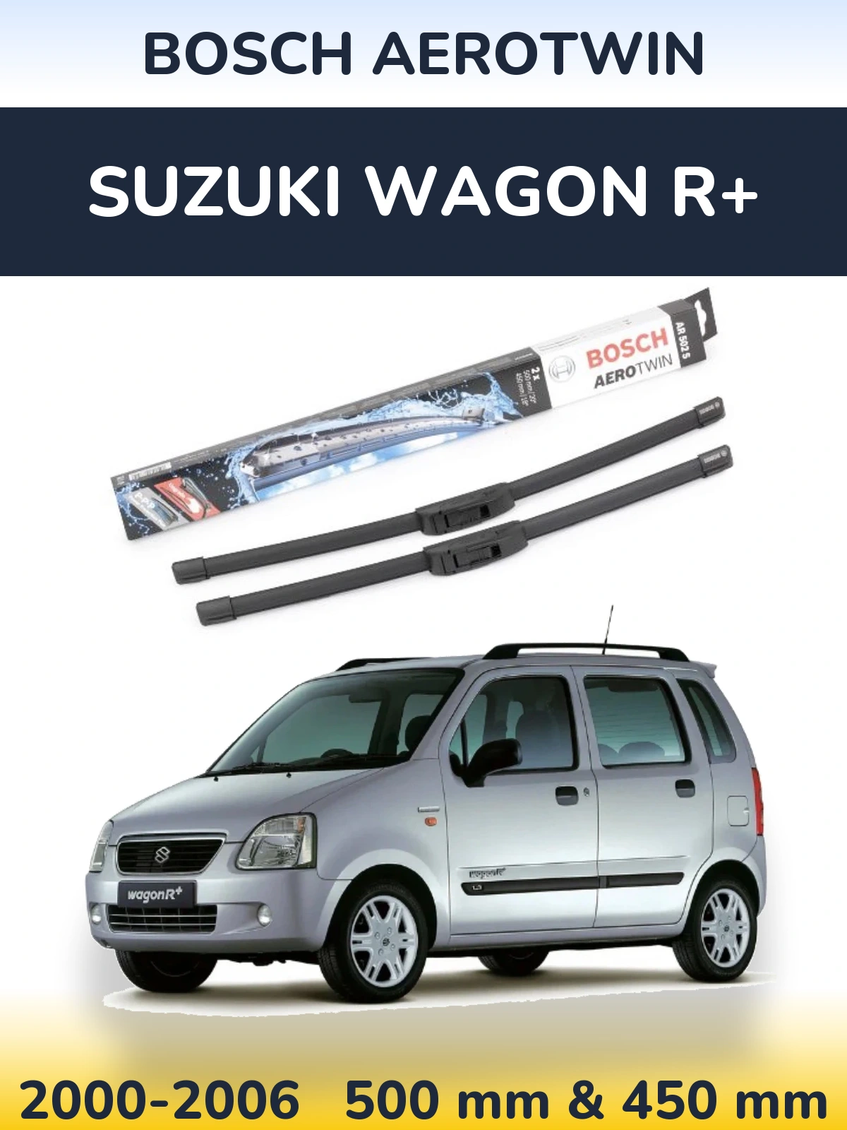 Ștergătoare BOSCH AeroTwin pentru Suzuki Wagon R+