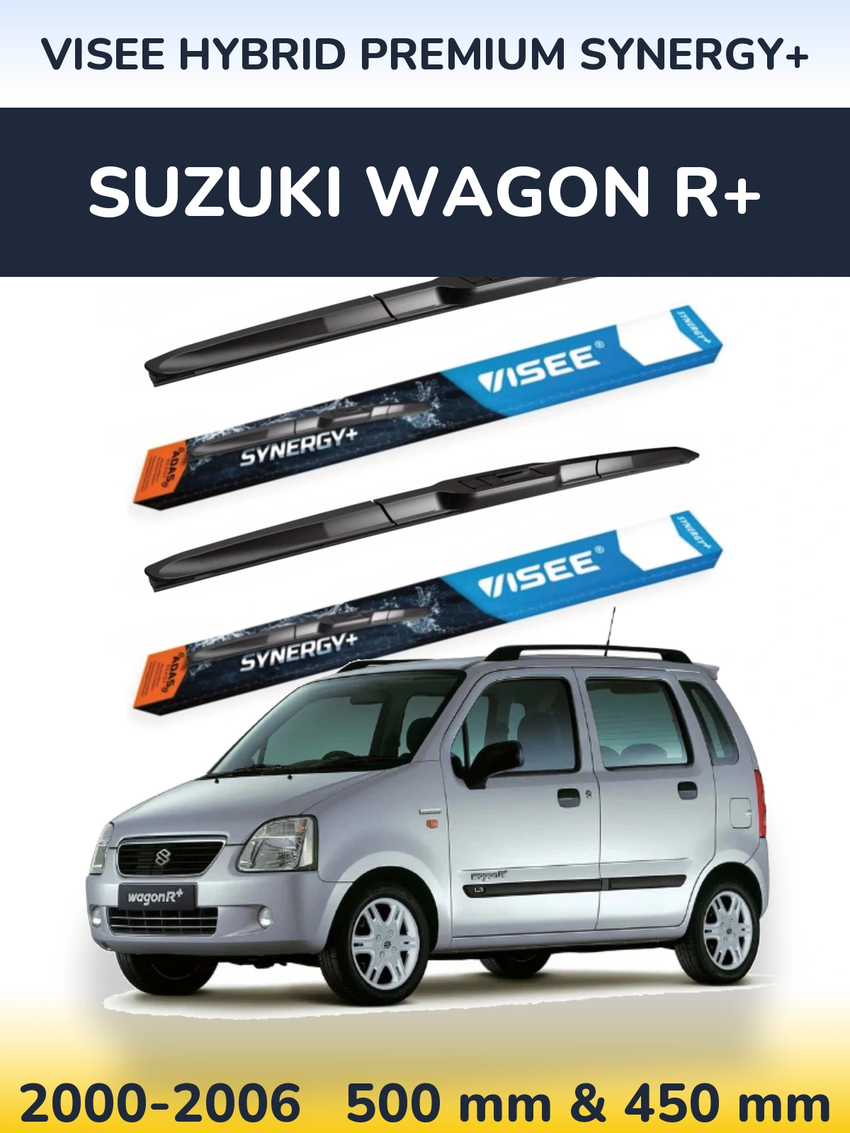 Ștergătoare VISEE HYBRID PREMIUM SYNERGY+ pentru Suzuki Wagon R+