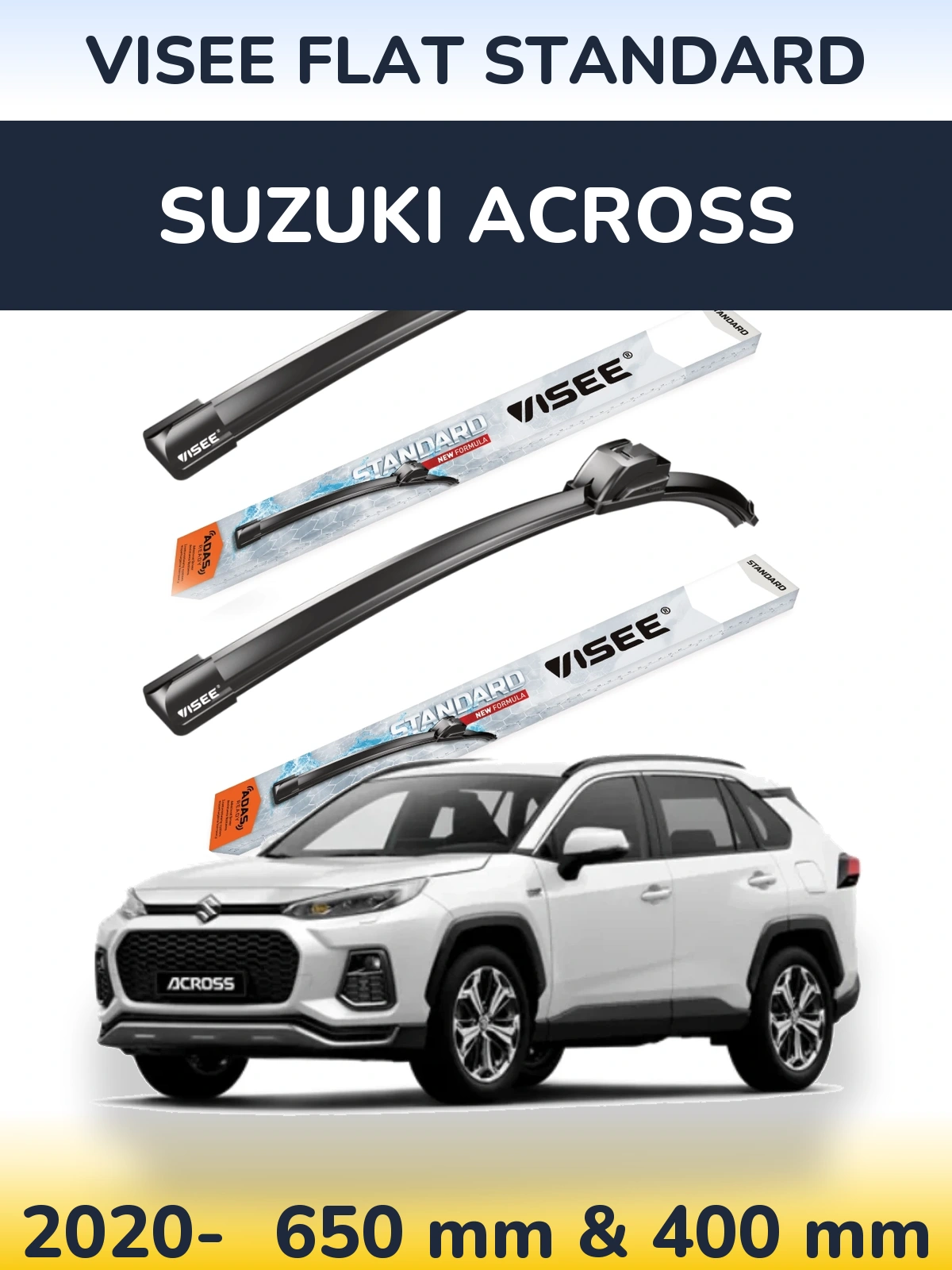 Ștergătoare VISEE FLAT STANDARD pentru Suzuki Across