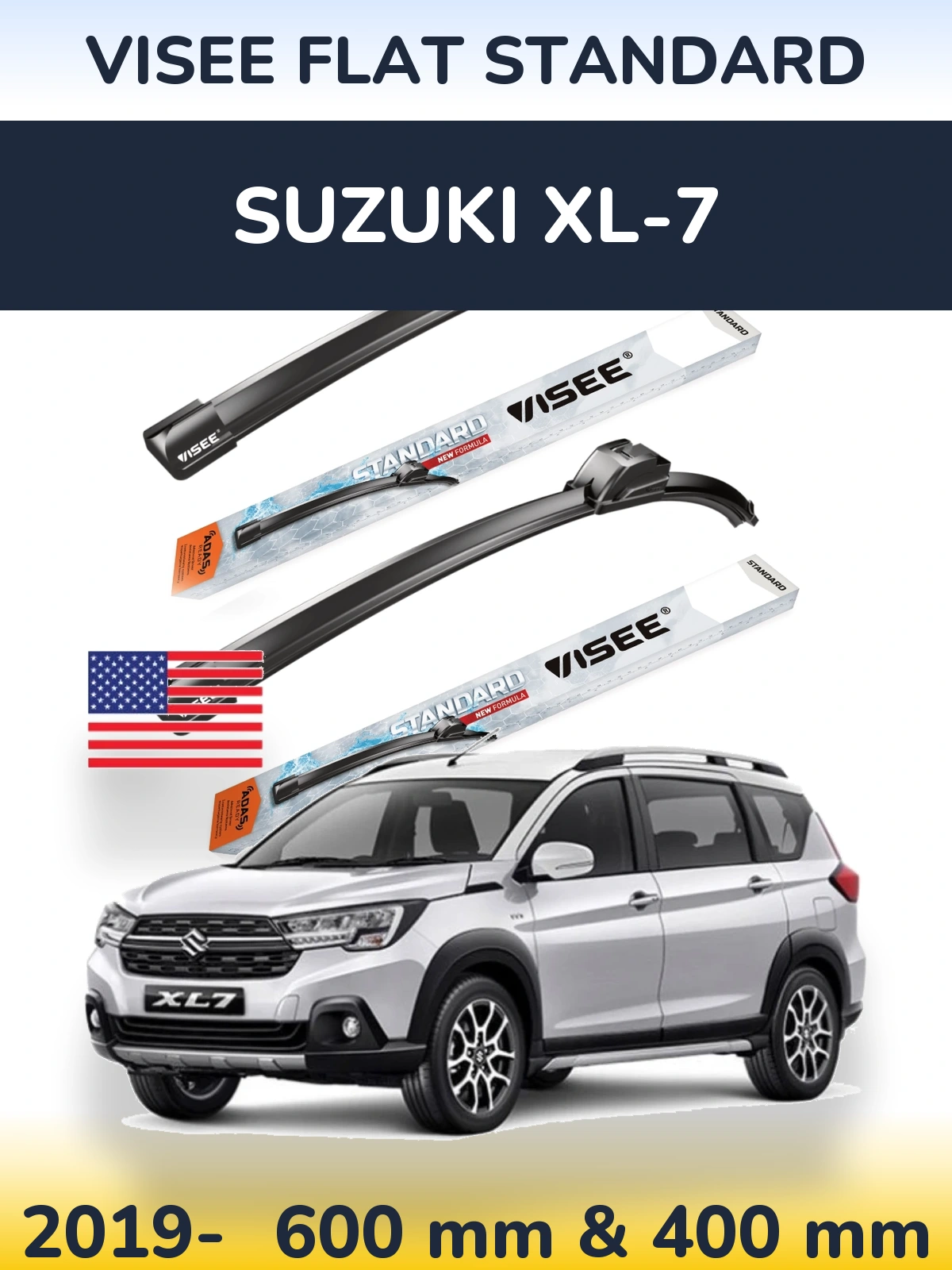 Ștergătoare VISEE FLAT STANDARD pentru Suzuki XL-7