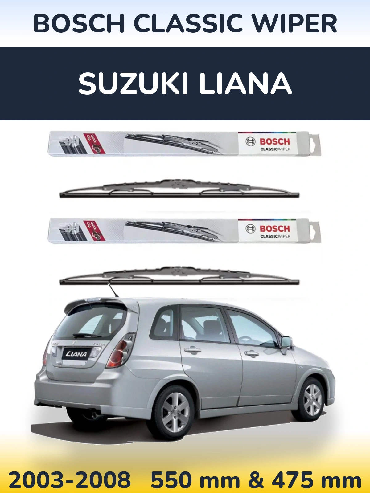 Ștergătoare BOSCH Classic Wiper pentru Suzuki Liana