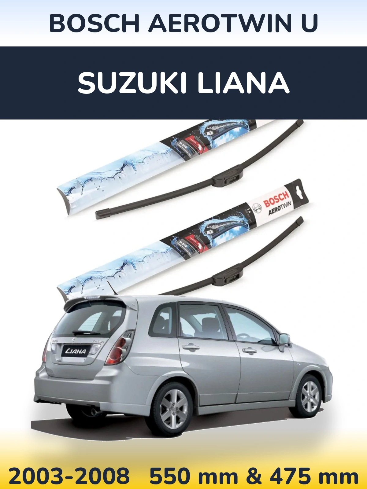 Ștergătoare BOSCH AeroTwin U pentru Suzuki Liana