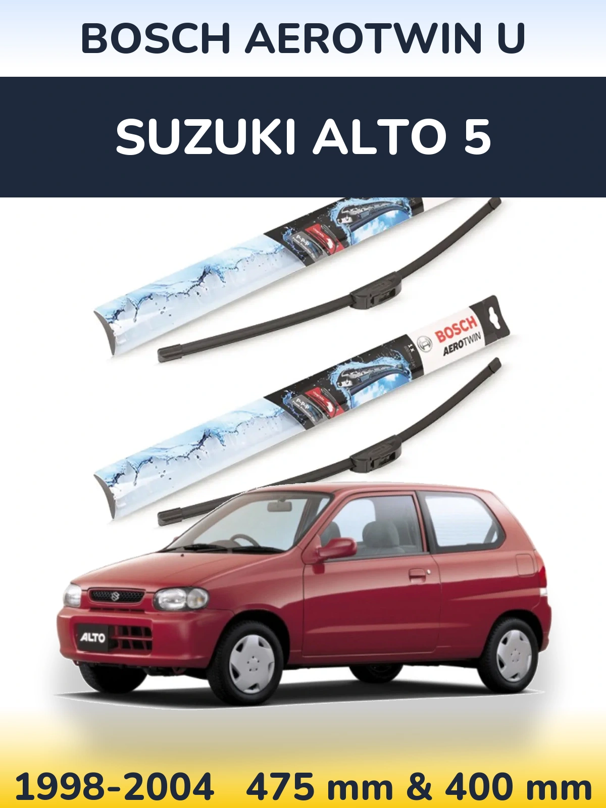 Ștergătoare BOSCH AeroTwin U pentru Suzuki Alto 5