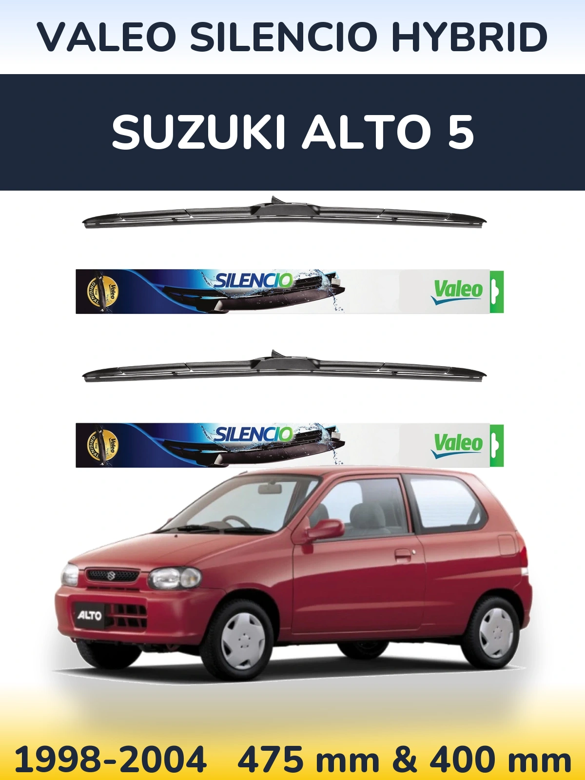 Ștergătoare Valeo Silencio Hybrid pentru Suzuki Alto 5
