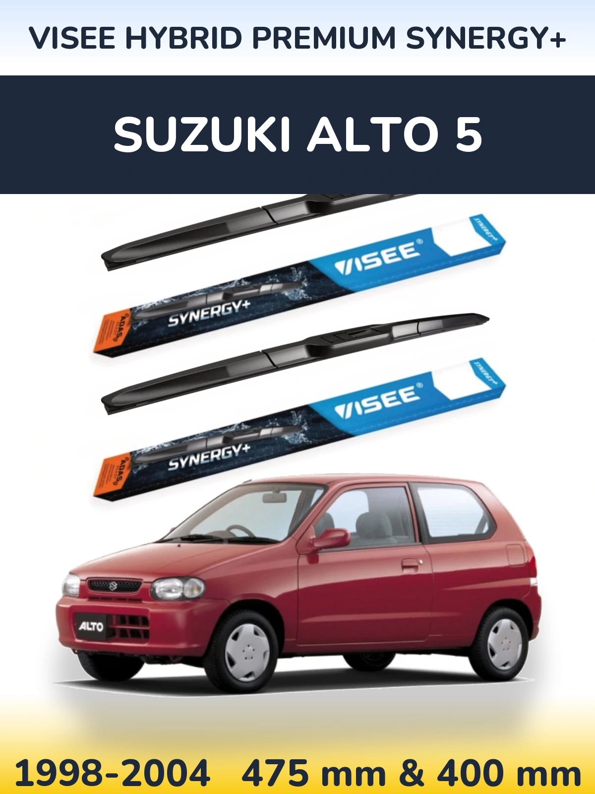 Ștergătoare VISEE HYBRID PREMIUM SYNERGY+ pentru Suzuki Alto 5