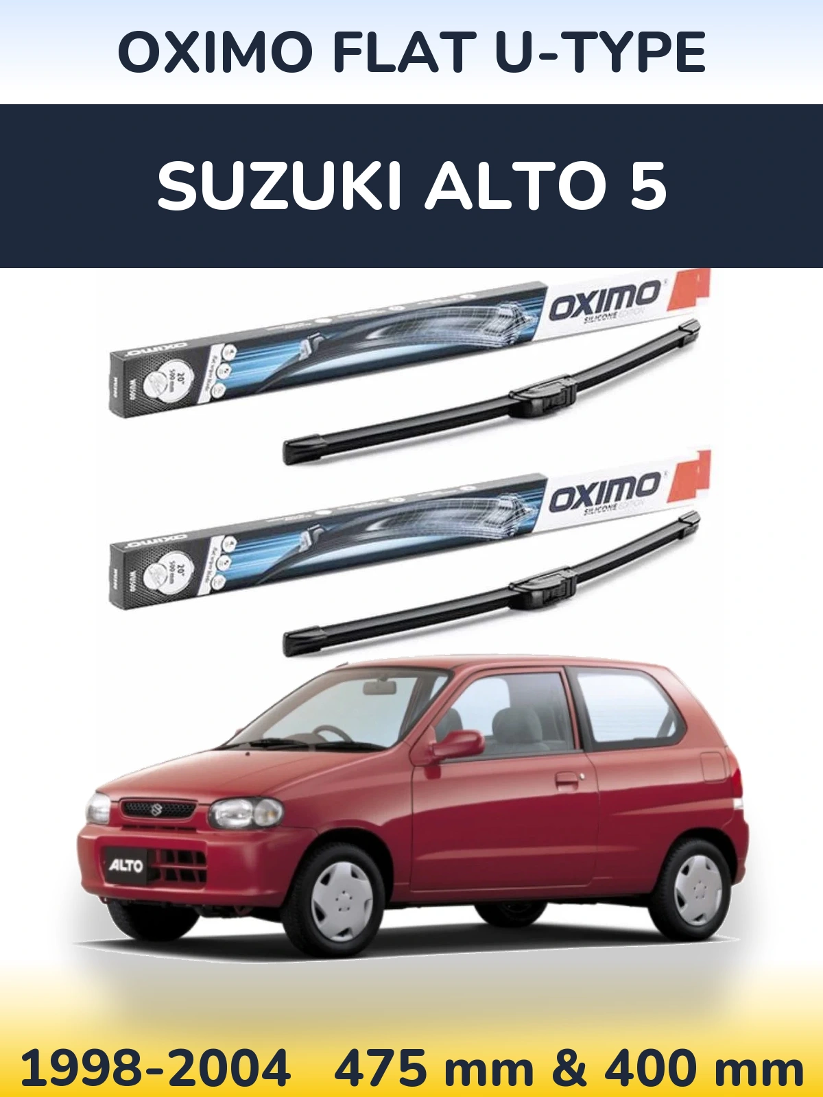 Ștergătoare Oximo Flat U-type pentru Suzuki Alto 5