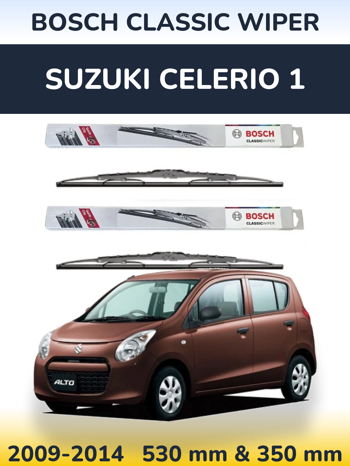 Ștergătoare BOSCH Classic Wiper pentru Suzuki Celerio 1