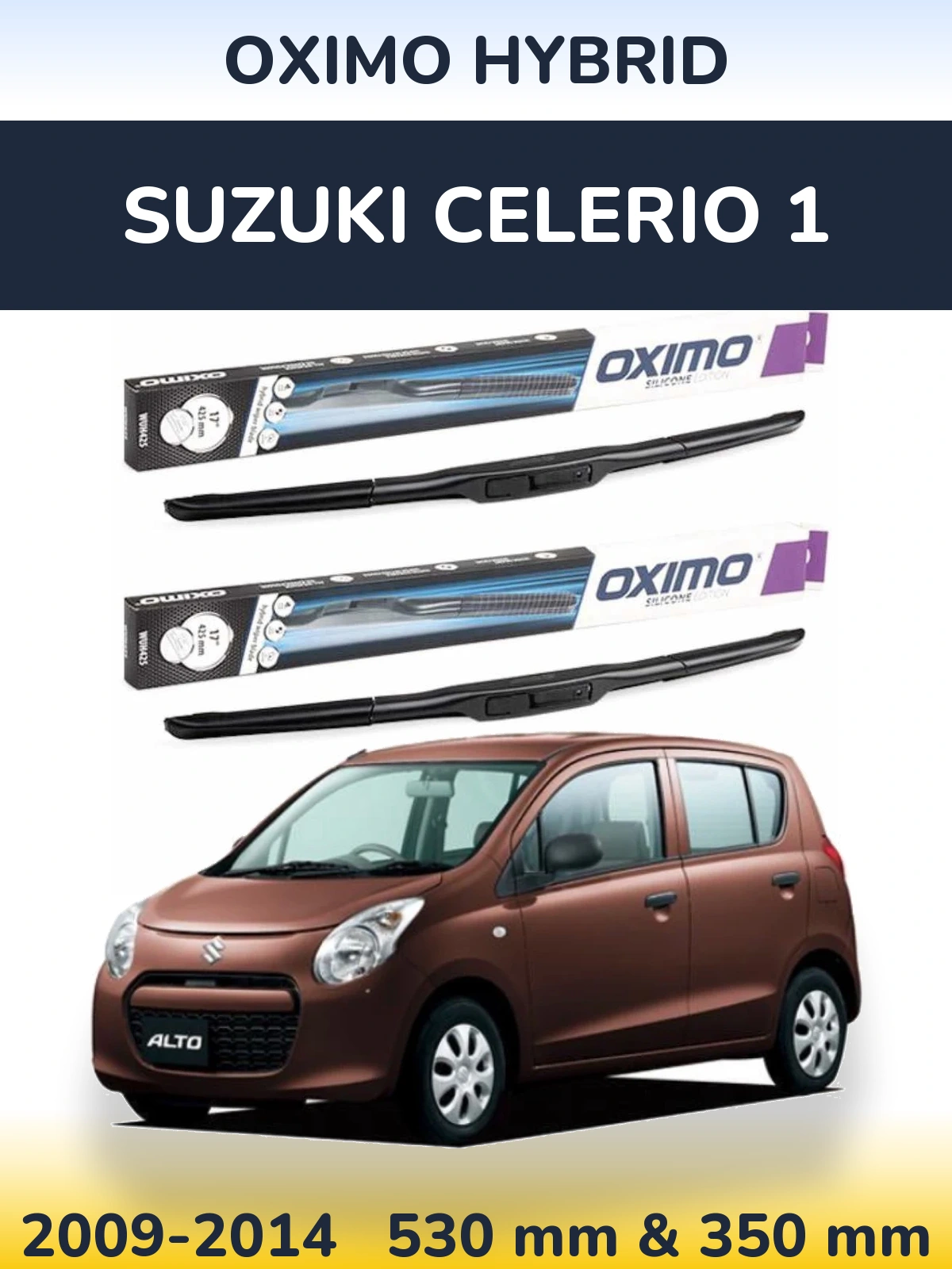 Ștergătoare Oximo Hybrid pentru Suzuki Celerio 1