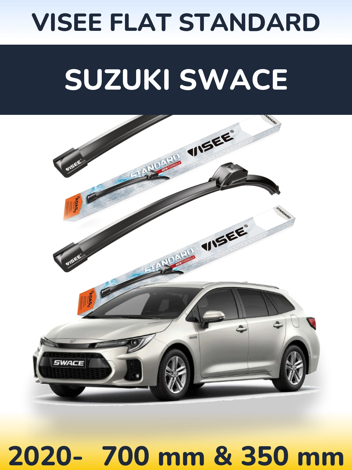 Ștergătoare VISEE FLAT STANDARD pentru Suzuki Swace