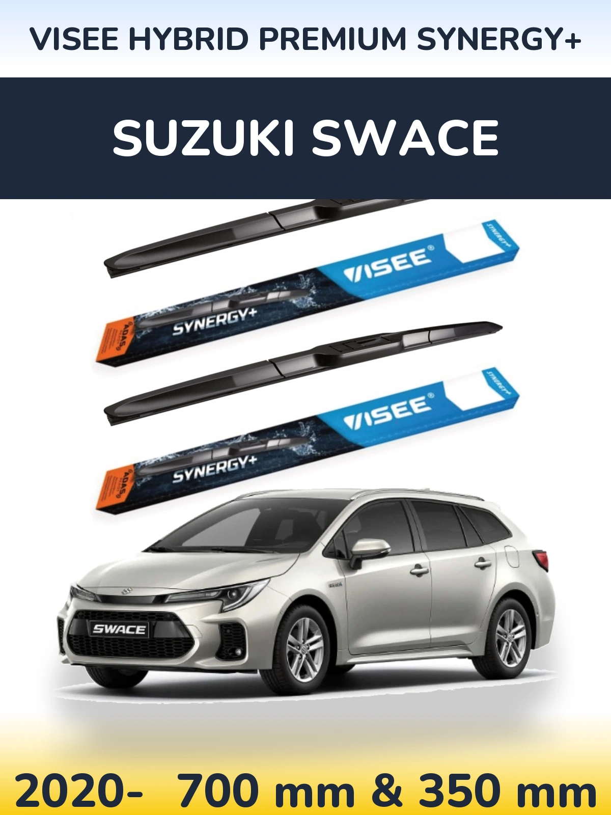 Ștergătoare VISEE HYBRID PREMIUM SYNERGY+ pentru Suzuki Swace