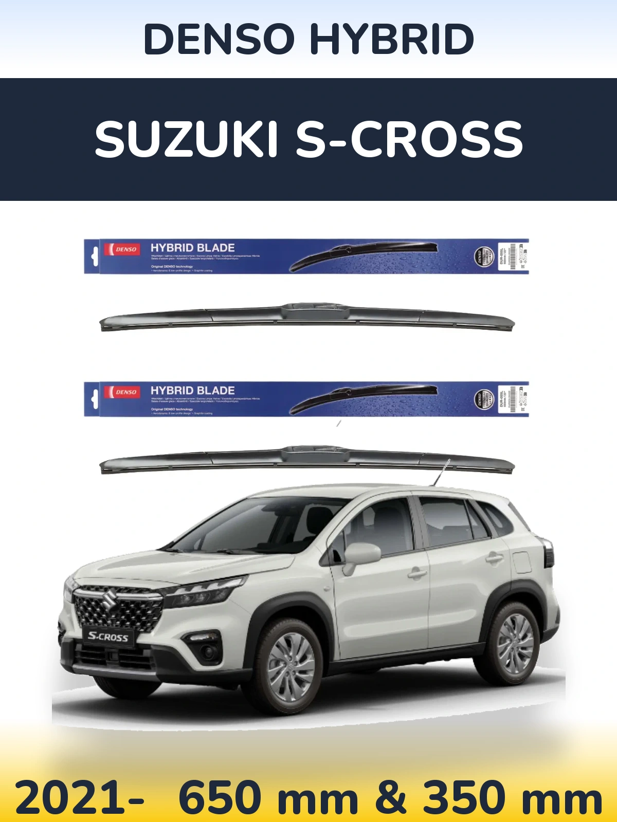 Ștergătoare Denso Hybrid pentru Suzuki S-Cross