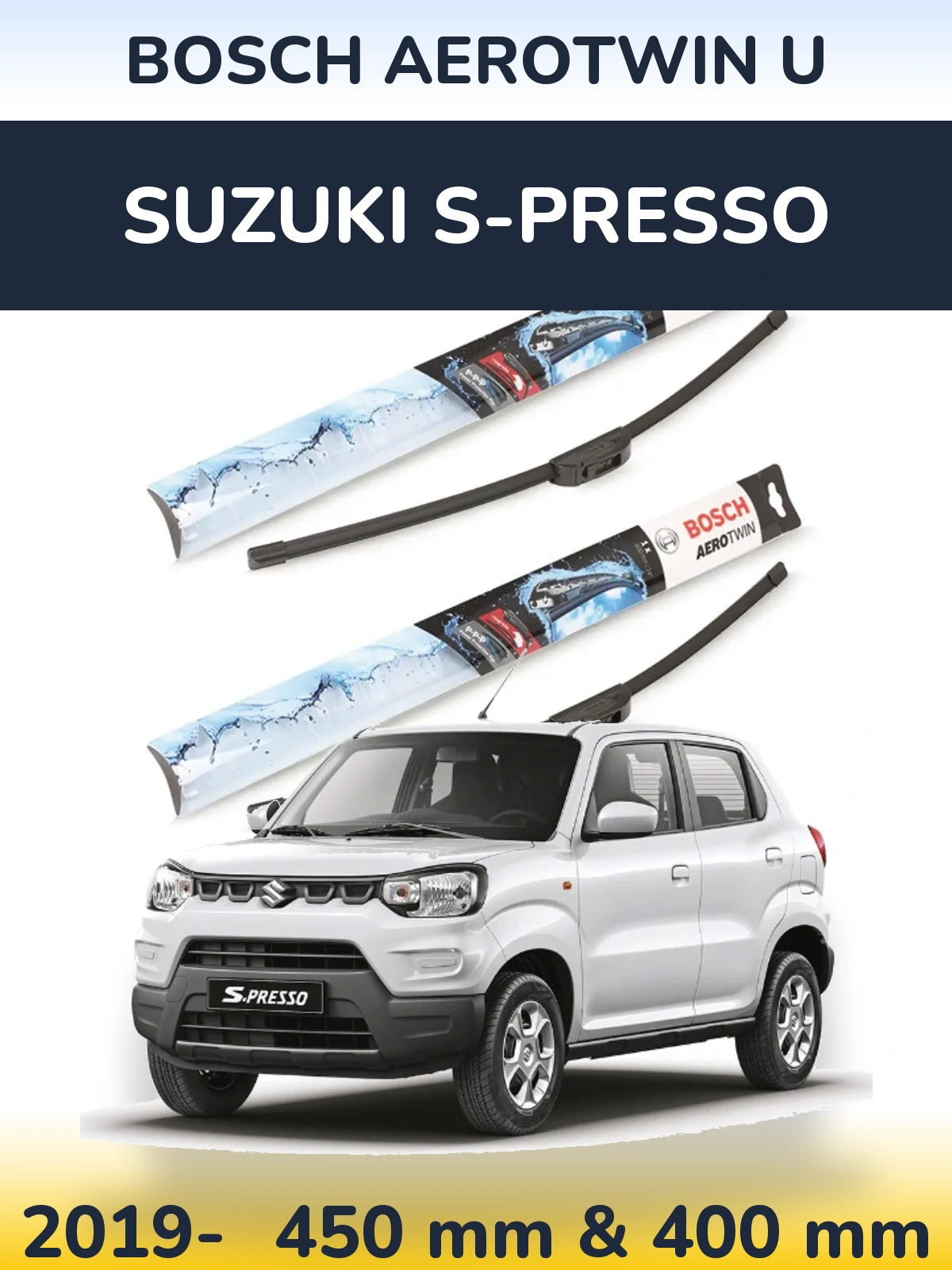 Ștergătoare BOSCH AeroTwin U pentru Suzuki S-Presso