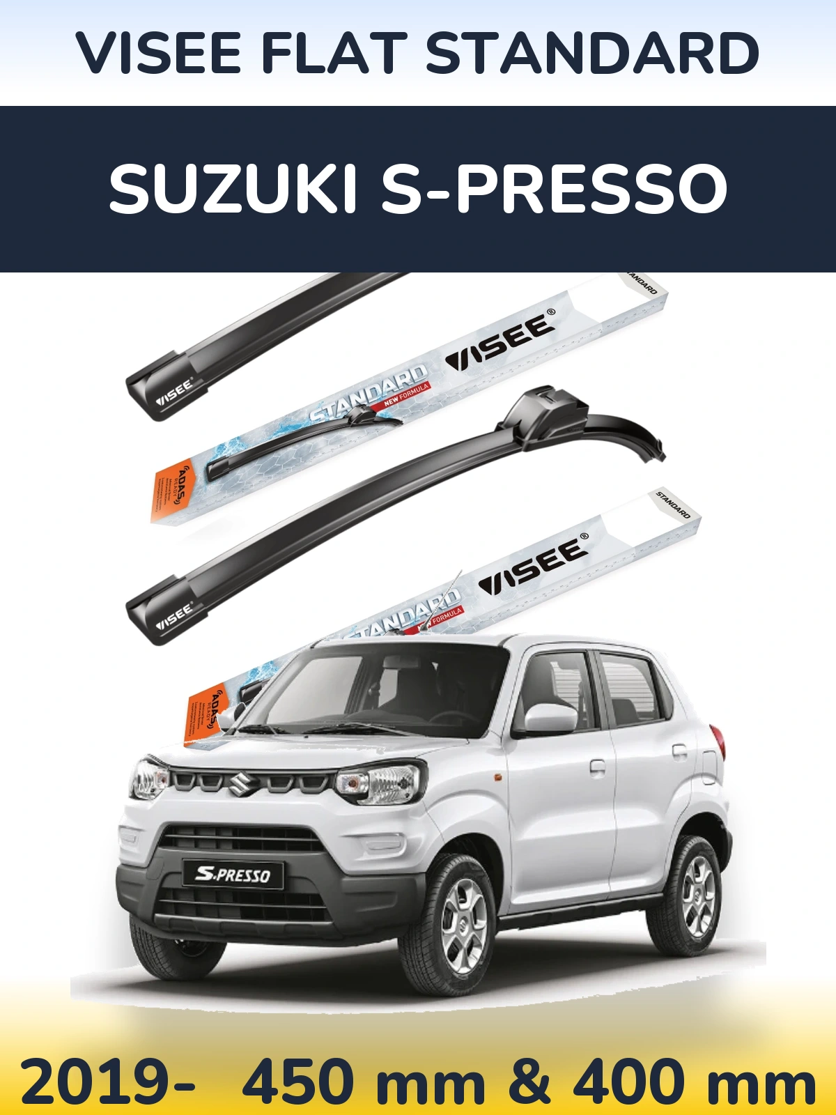 Ștergătoare VISEE FLAT STANDARD pentru Suzuki S-Presso