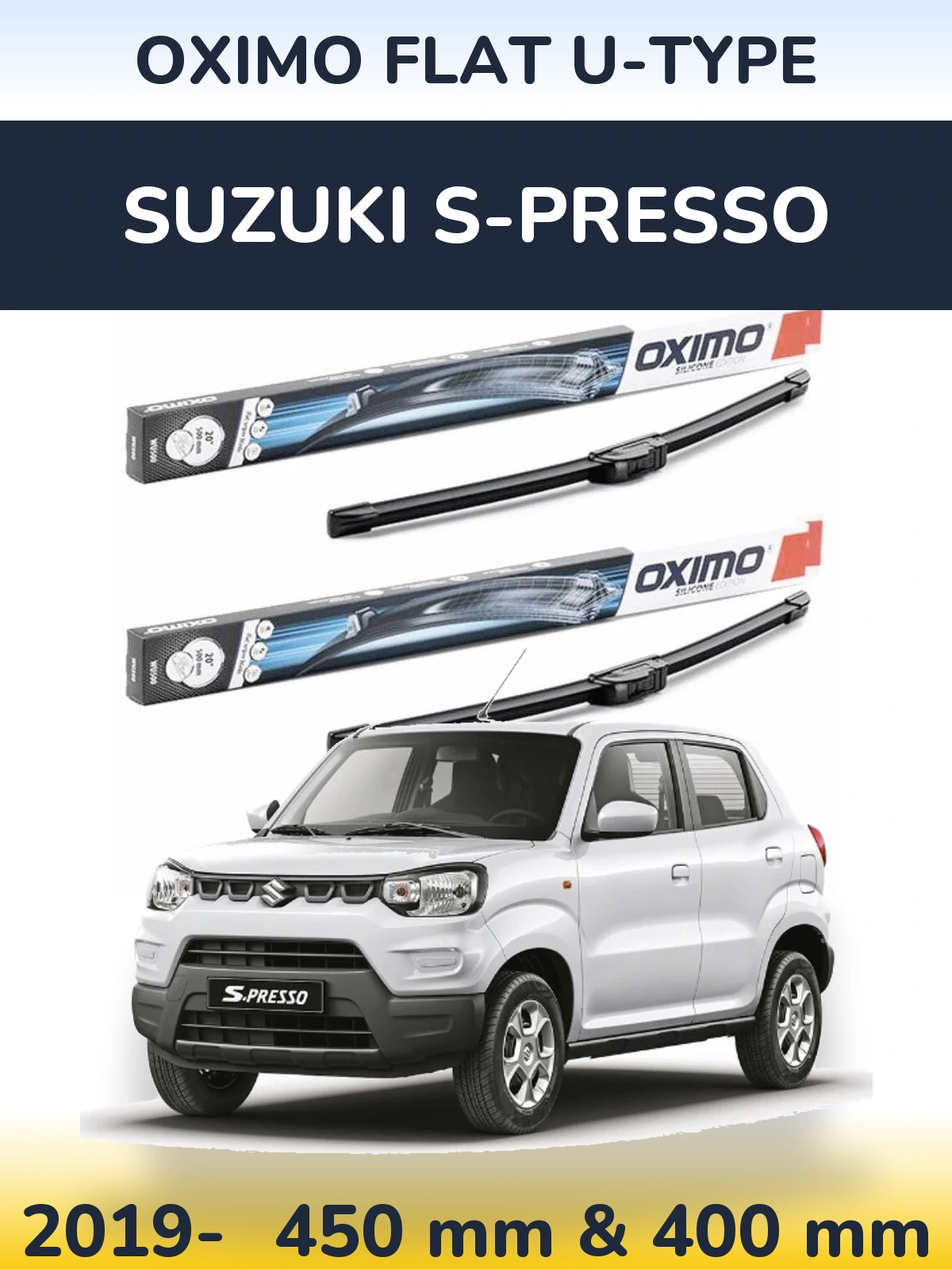 Ștergătoare Oximo Flat U-type pentru Suzuki S-Presso