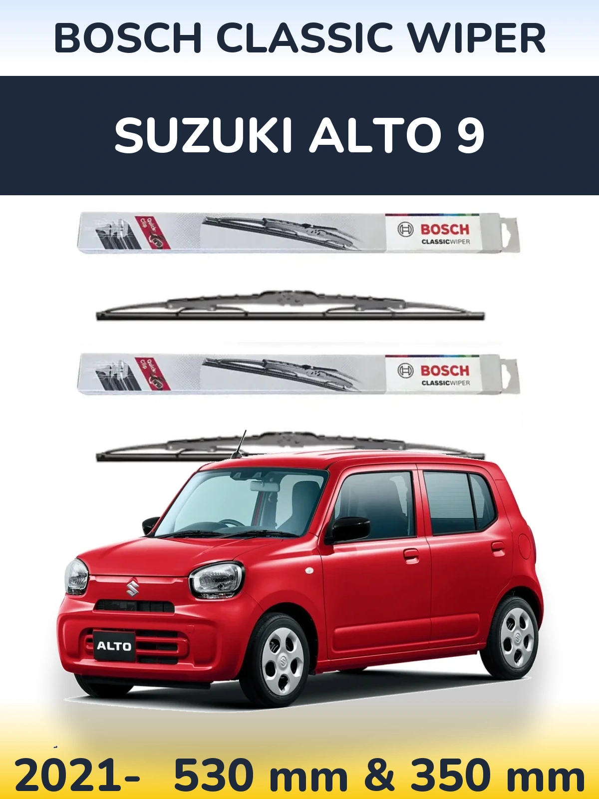 Ștergătoare BOSCH Classic Wiper pentru Suzuki Alto 9