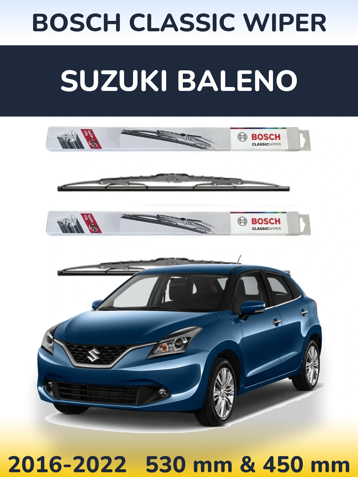Ștergătoare BOSCH Classic Wiper pentru Suzuki Baleno