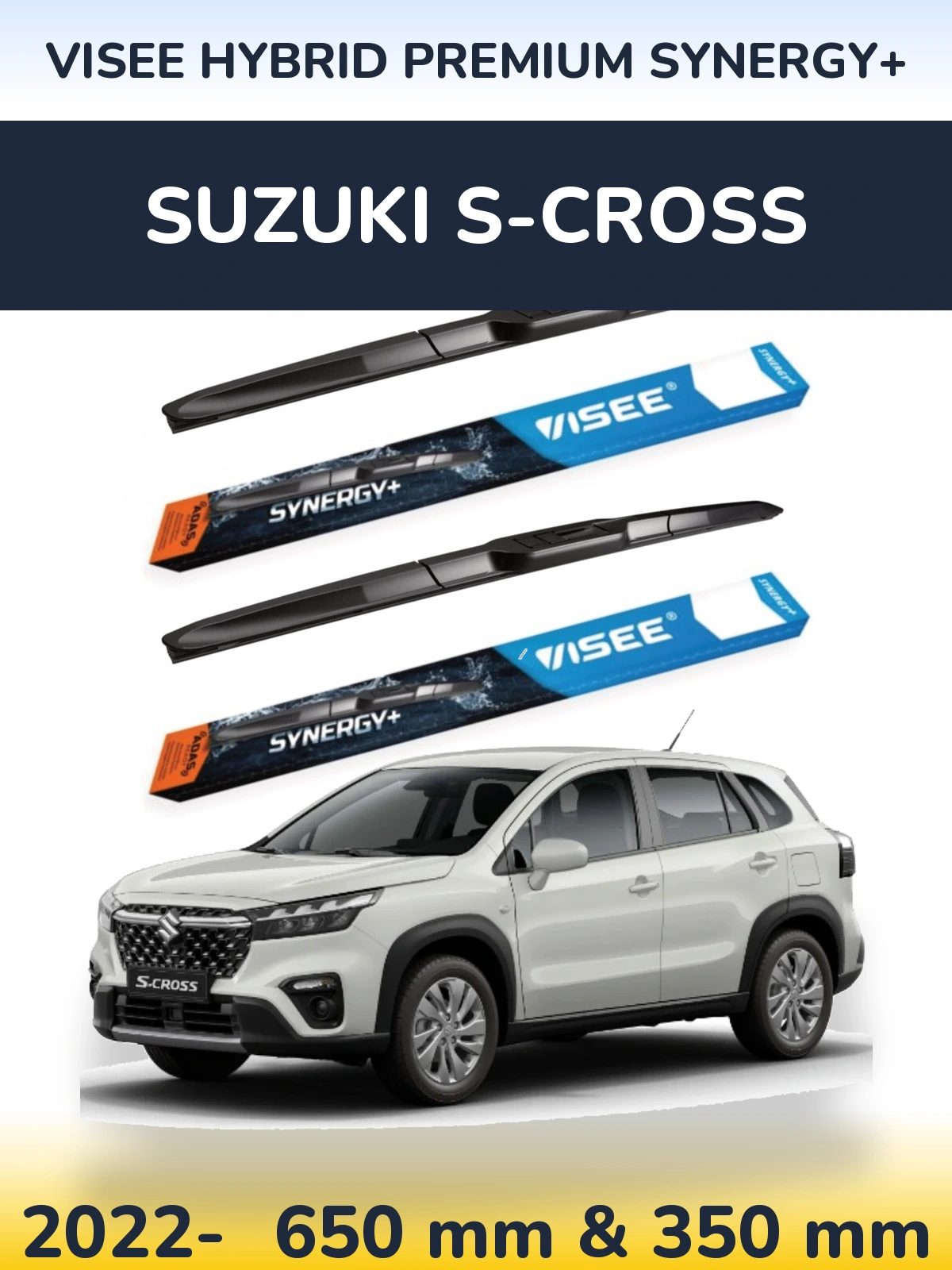 Ștergătoare VISEE HYBRID PREMIUM SYNERGY+ pentru Suzuki S-Cross