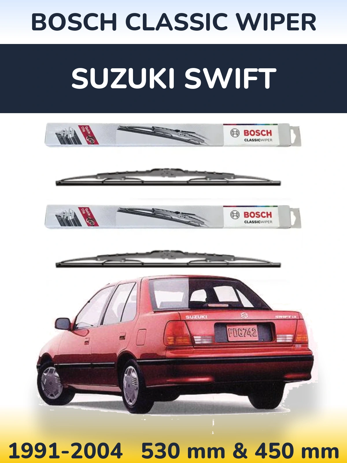 Ștergătoare BOSCH Classic Wiper pentru Suzuki Swift