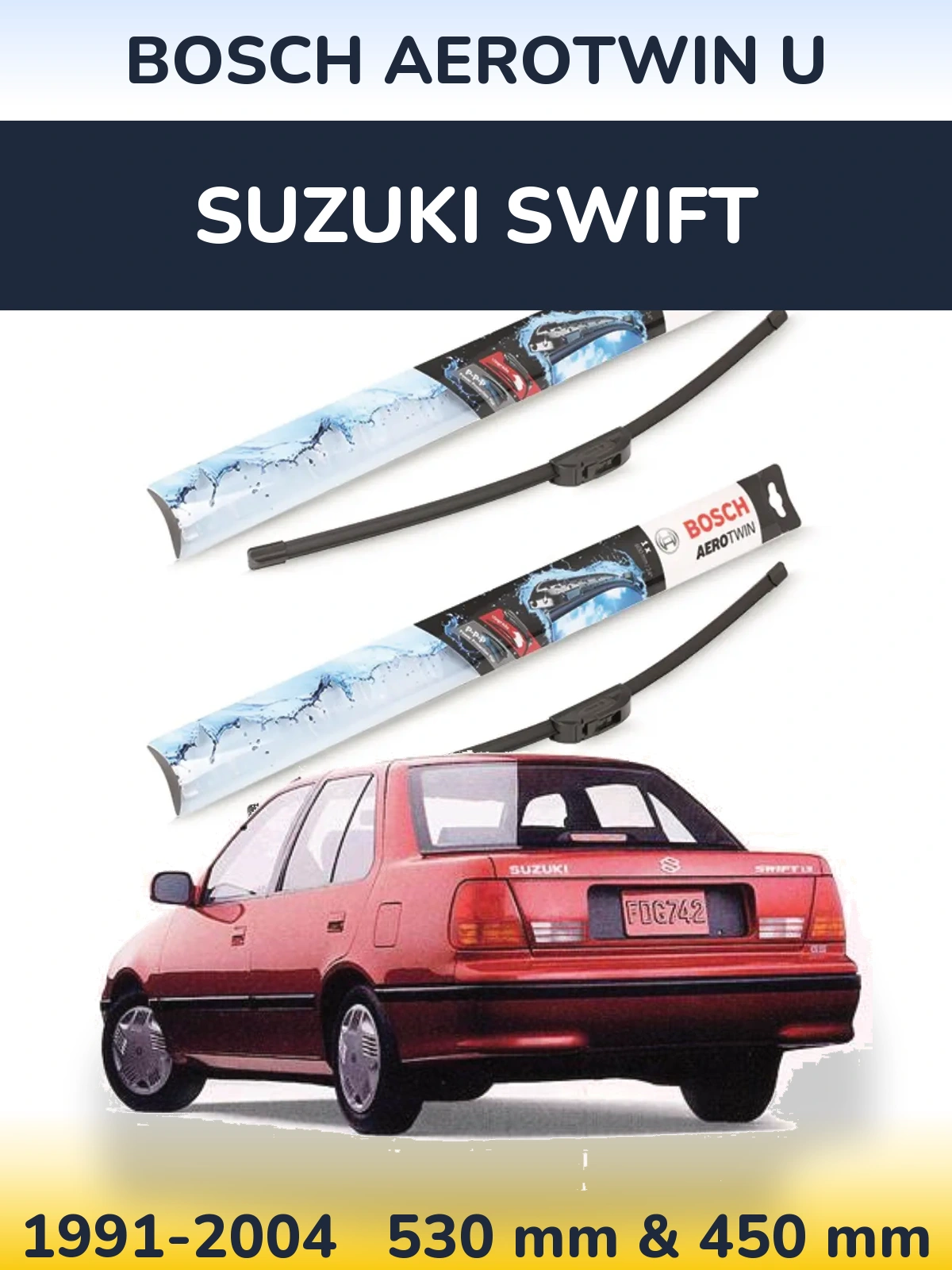 Ștergătoare BOSCH AeroTwin U pentru Suzuki Swift