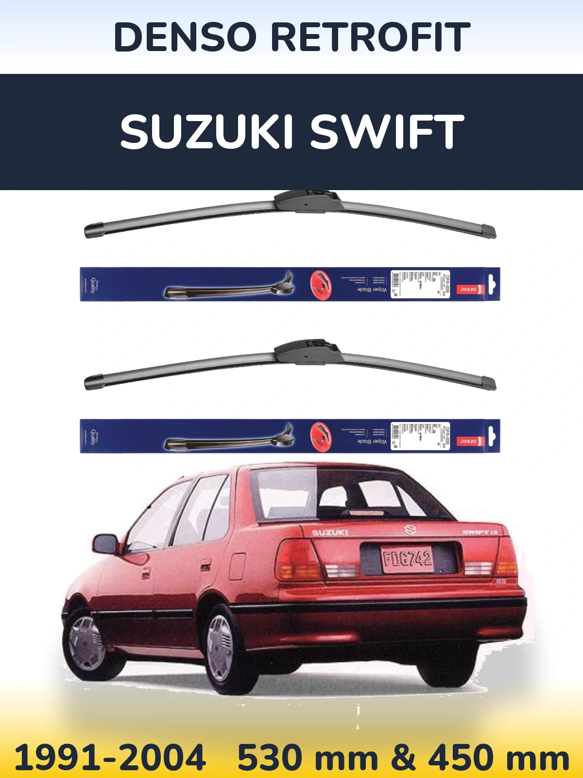 Ștergătoare Denso Retrofit pentru Suzuki Swift