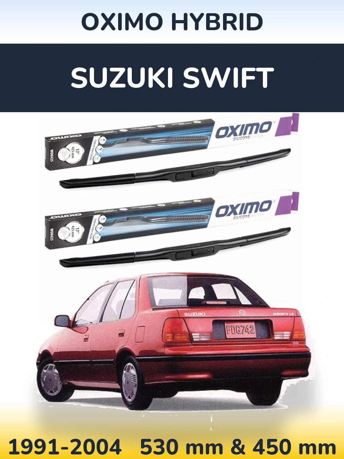 Ștergătoare Oximo Hybrid pentru Suzuki Swift
