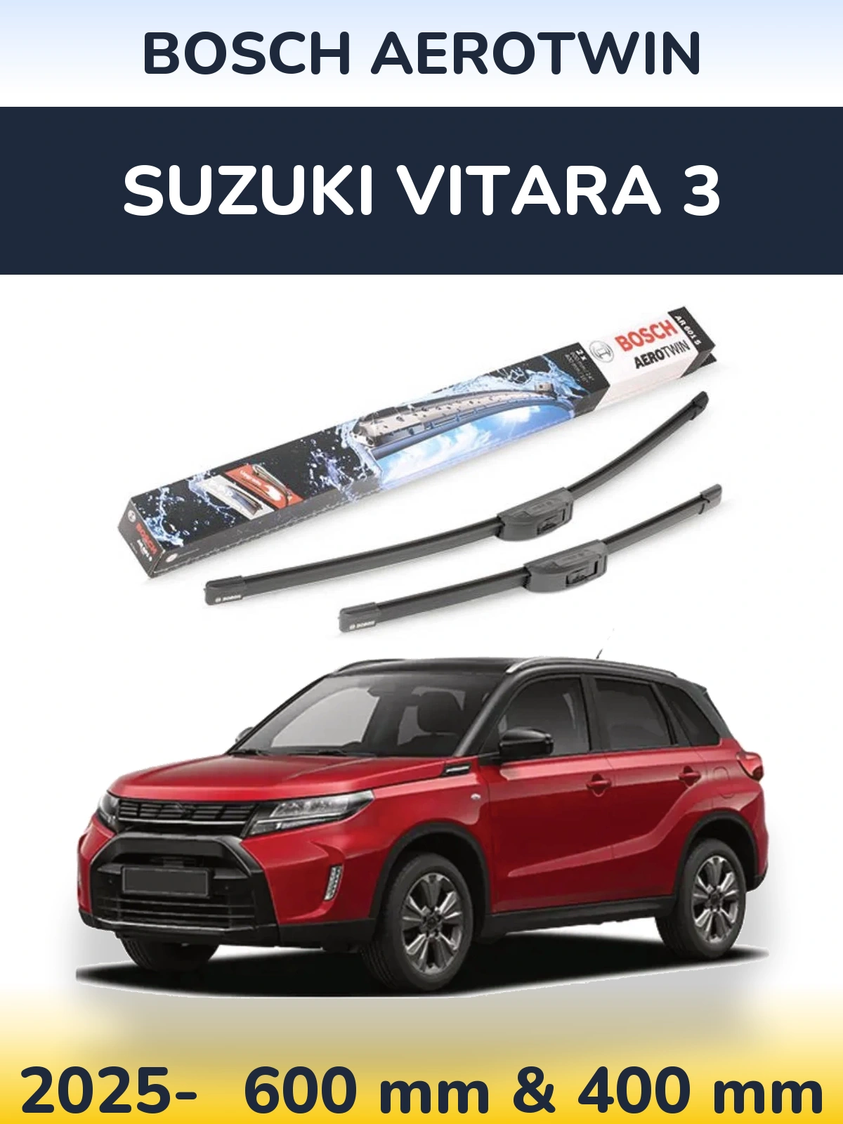 Ștergătoare BOSCH AeroTwin pentru Suzuki Vitara 3