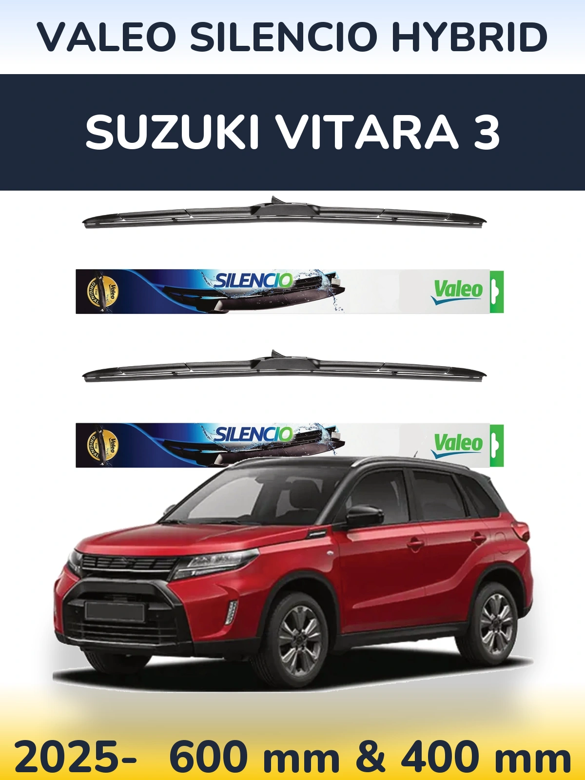 Ștergătoare Valeo Silencio Hybrid pentru Suzuki Vitara 3