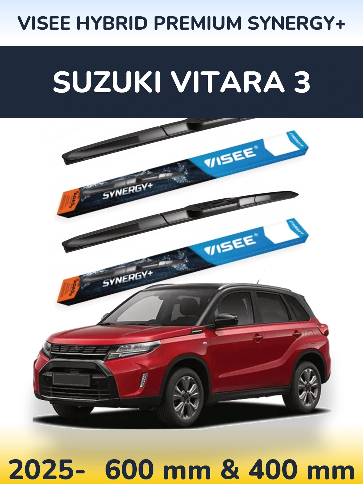 Ștergătoare VISEE HYBRID PREMIUM SYNERGY+ pentru Suzuki Vitara 3