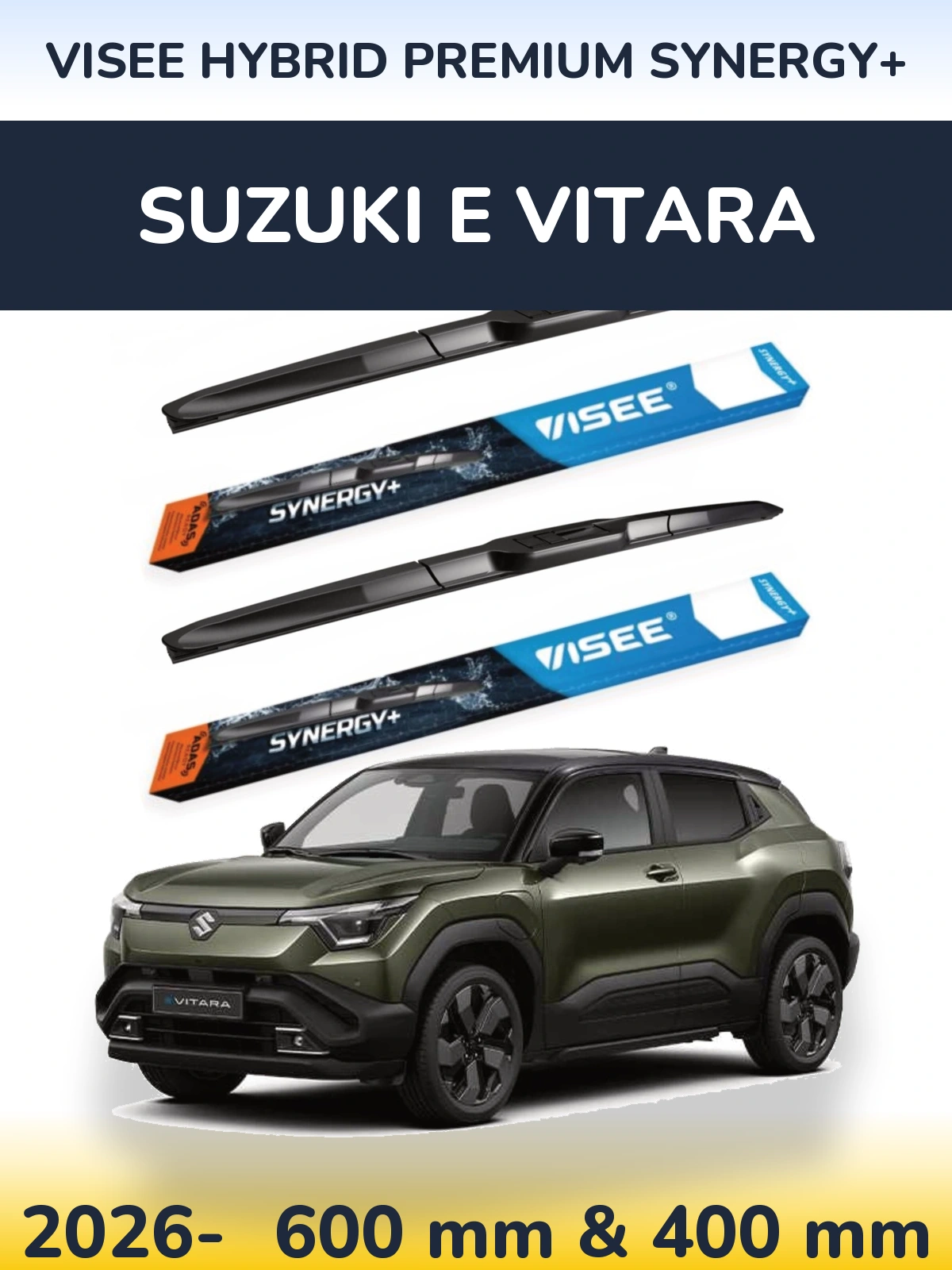 Ștergătoare VISEE HYBRID PREMIUM SYNERGY+ pentru Suzuki e Vitara
