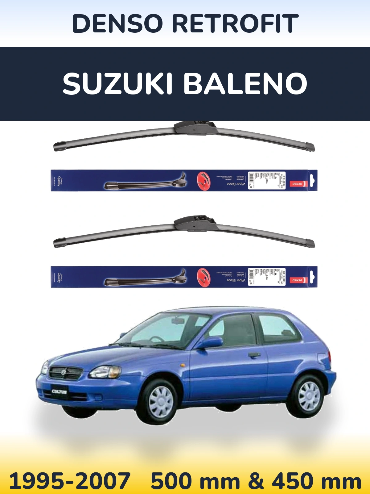 Ștergătoare Denso Retrofit pentru Suzuki Baleno