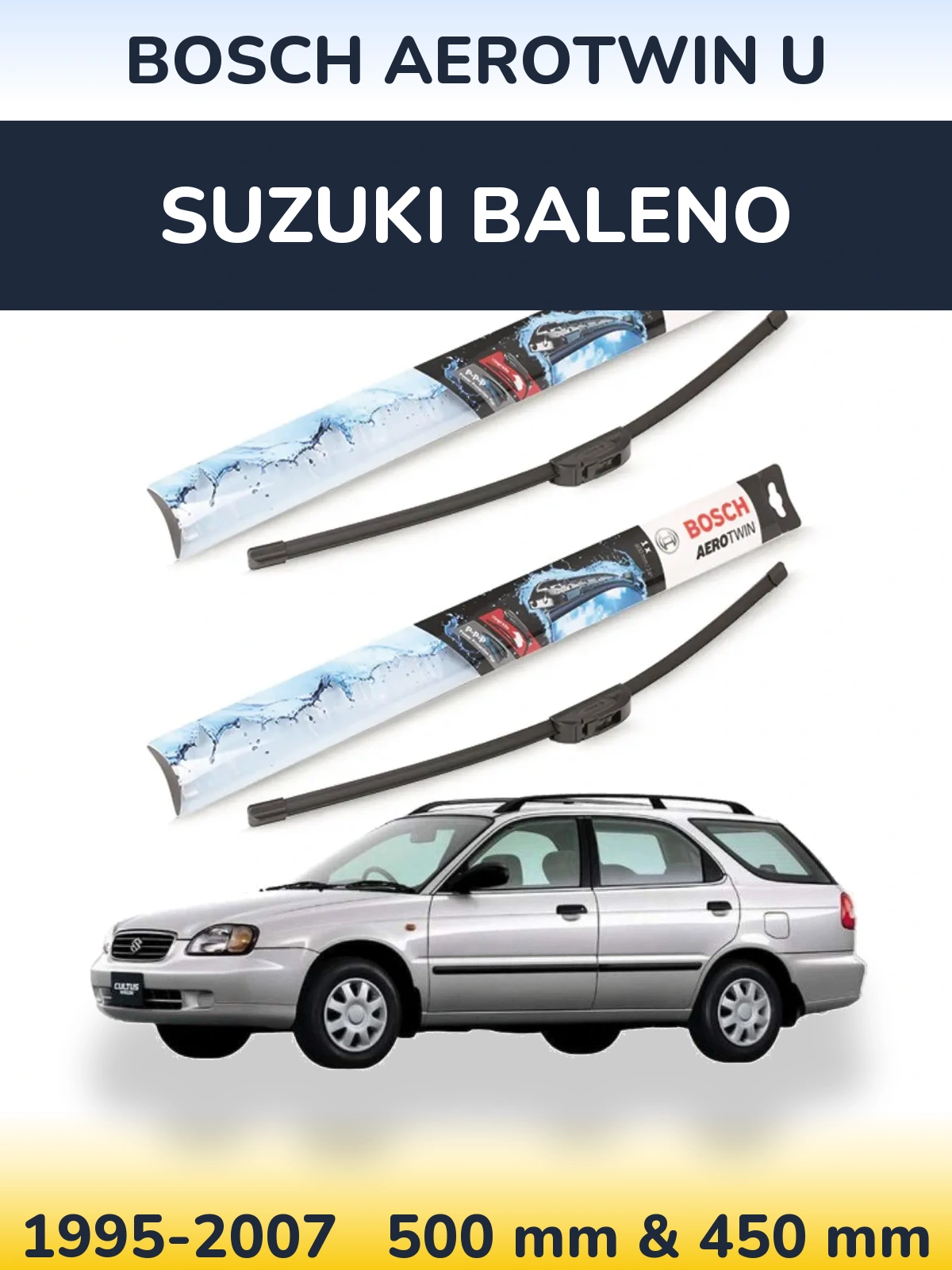 Ștergătoare BOSCH AeroTwin U pentru Suzuki Baleno