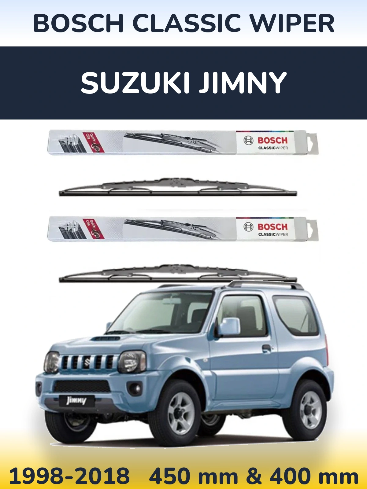 Ștergătoare BOSCH Classic Wiper pentru Suzuki Jimny