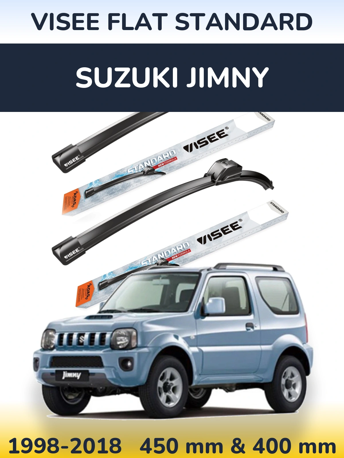 Ștergătoare VISEE FLAT STANDARD pentru Suzuki Jimny