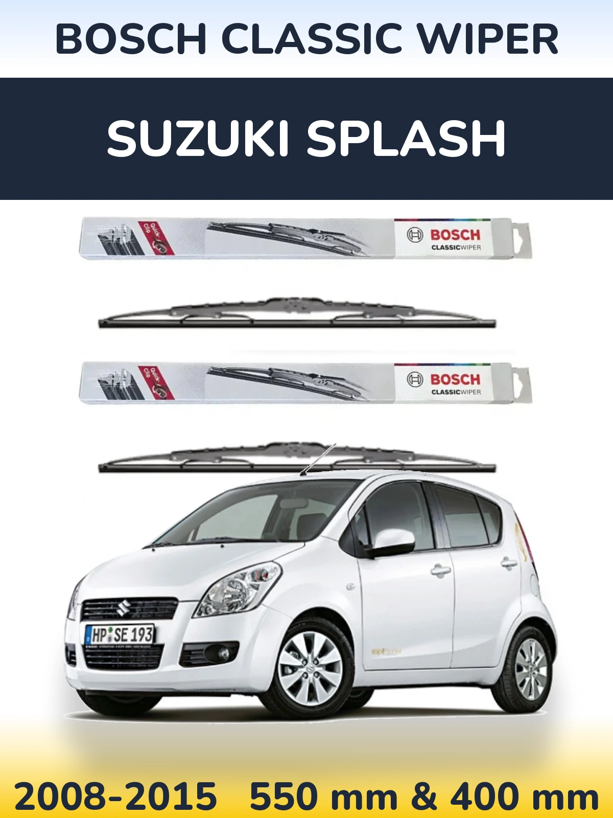 Ștergătoare BOSCH Classic Wiper pentru Suzuki Splash
