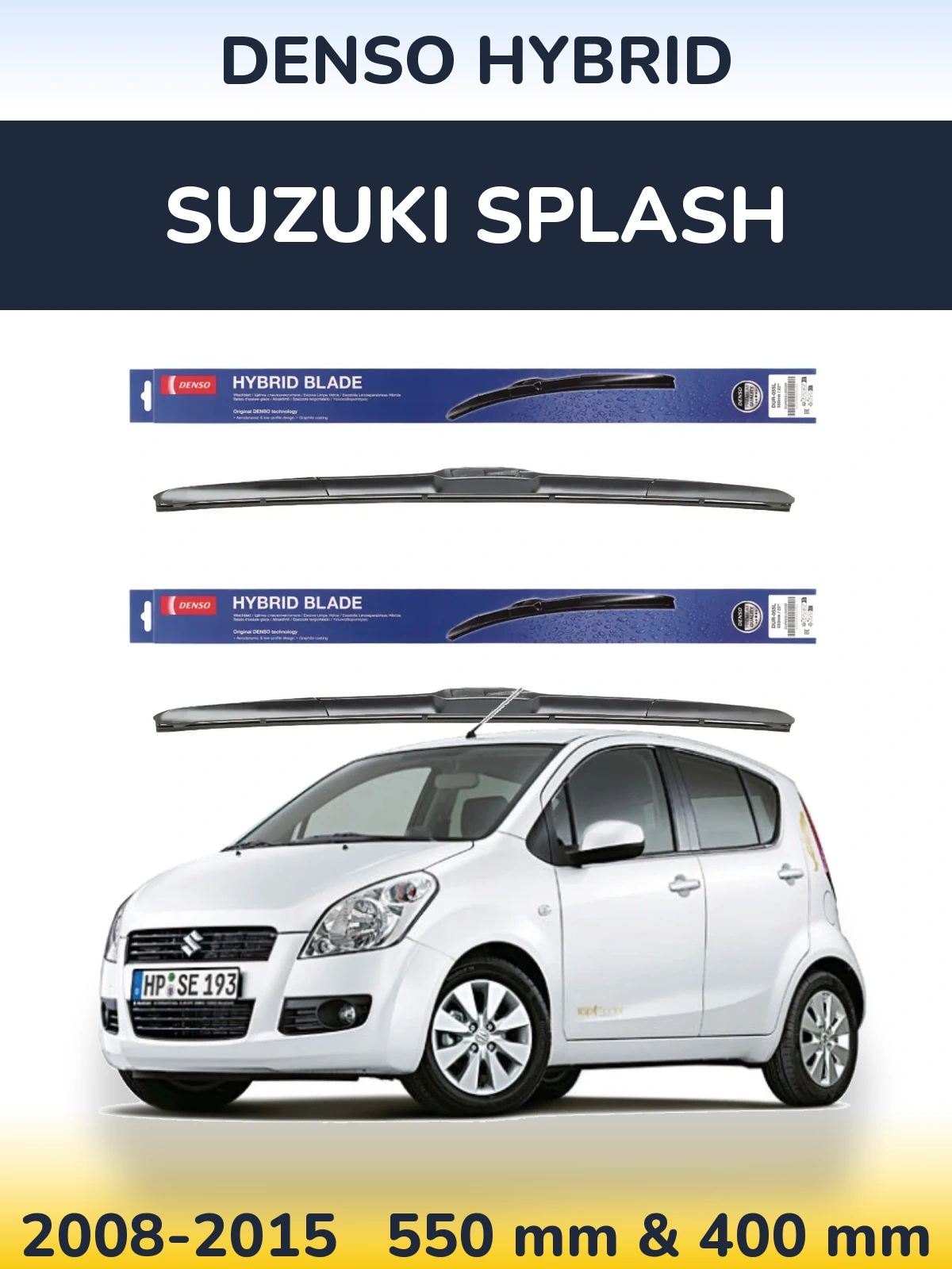 Ștergătoare Denso Hybrid pentru Suzuki Splash