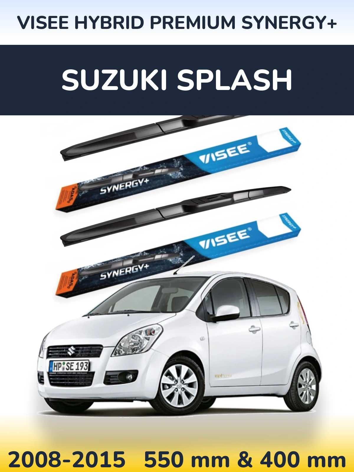 Ștergătoare VISEE HYBRID PREMIUM SYNERGY+ pentru Suzuki Splash