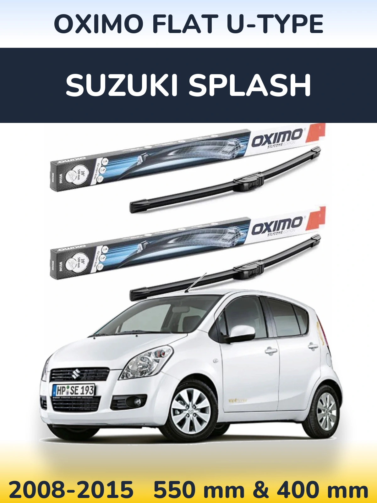 Ștergătoare Oximo Flat U-type pentru Suzuki Splash